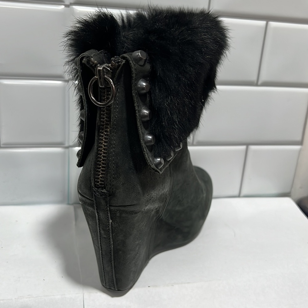 Ash Uranus wedged heel ankle boots sz.37.5 - Picture 10 of 11